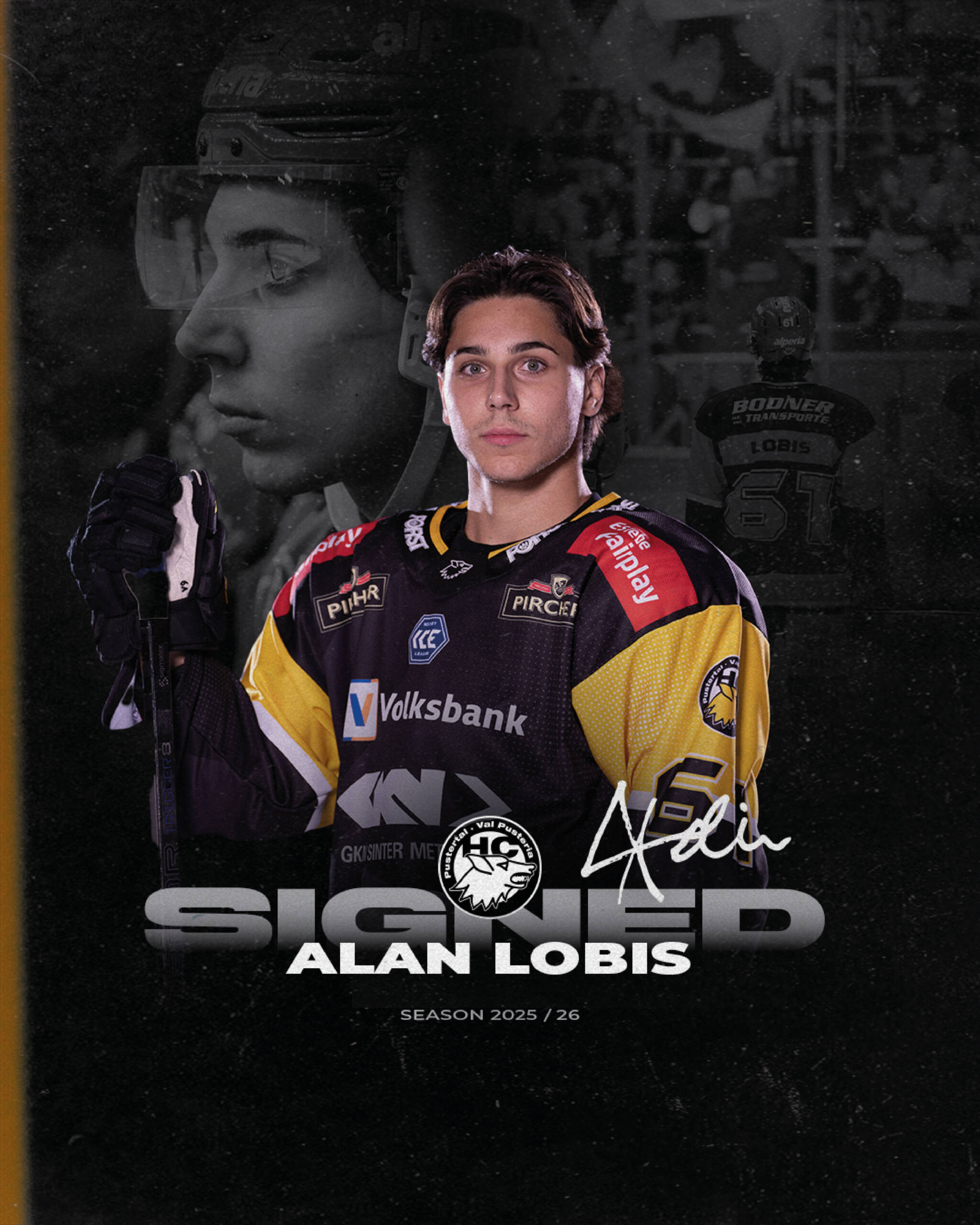 Alan Lobis unterschreibt beim HC Pustertal