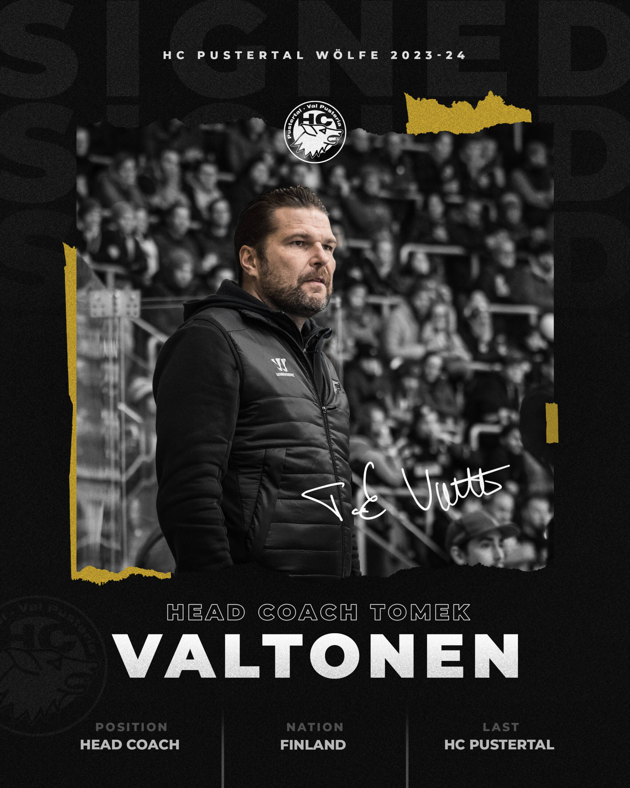 Vertragsverlängerung: Tomek Valtonen bleibt Wölfe-Coach