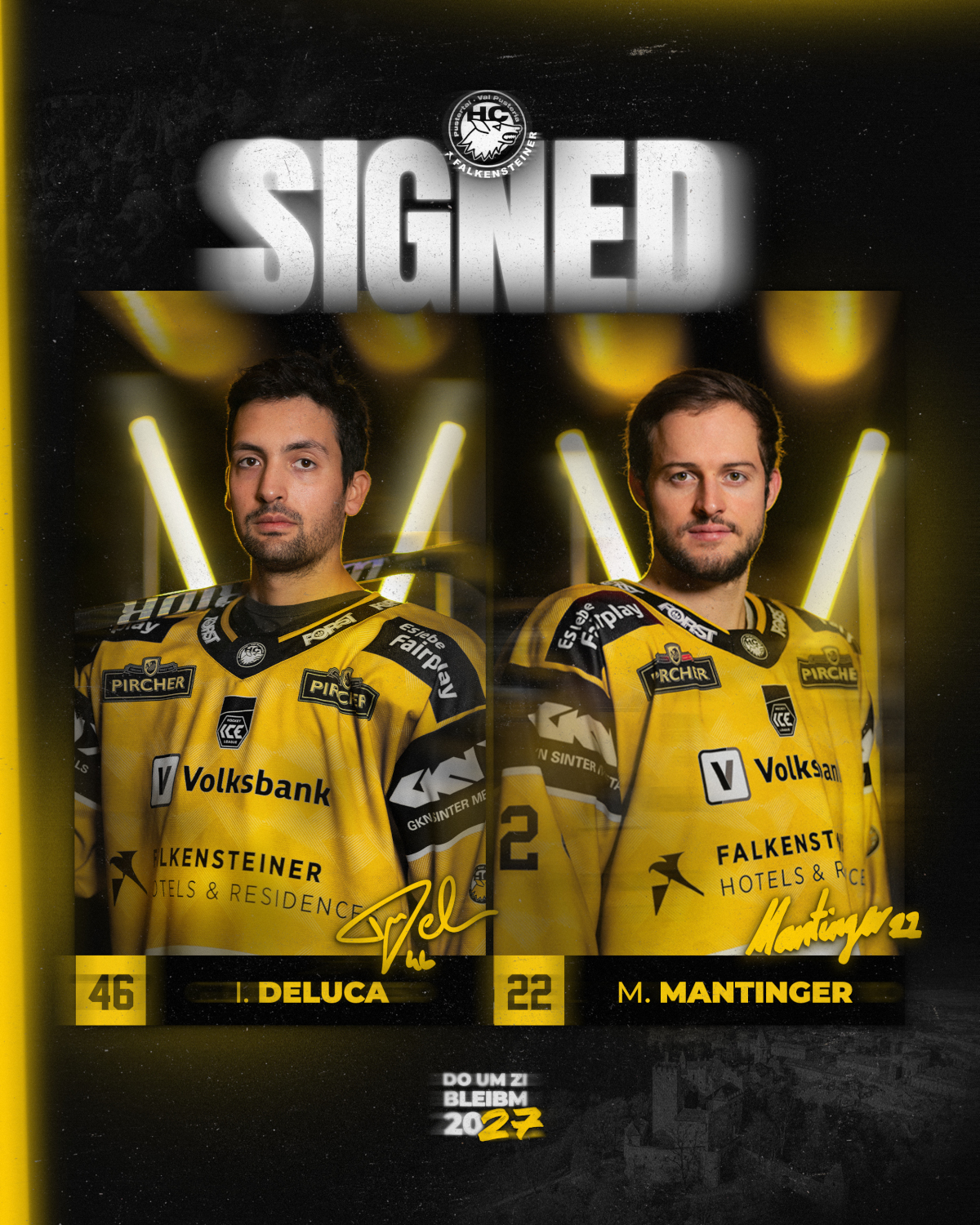 Kader bald komplett: Deluca & Manta bleiben